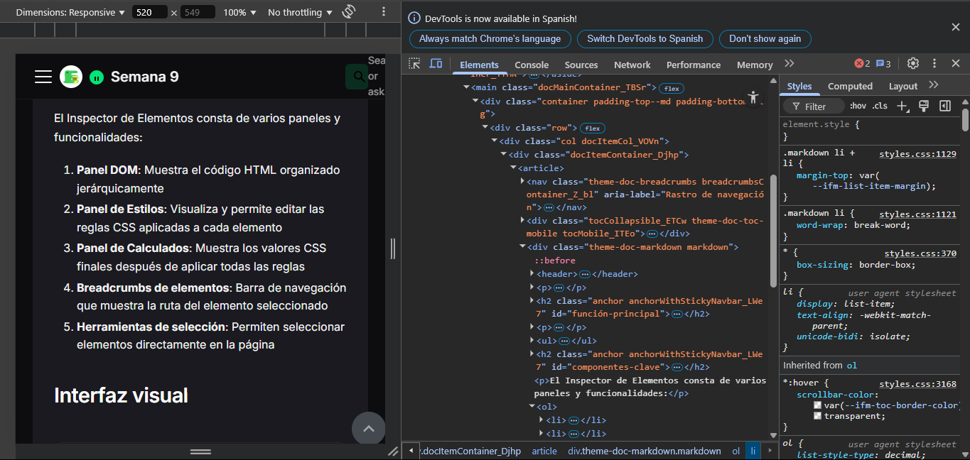 Inspector de Elementos